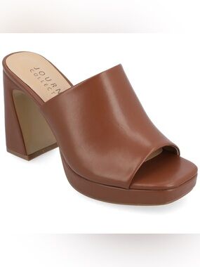 🚨JC Ezzlynn Platform Mule Heels | COLOR: BROWN | Sz. 7.5 (NWB)